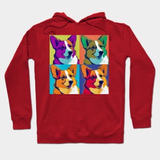 POP ART Cute Corgi Puppy Dog Hoodie